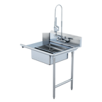 Thumbnail image #2 for Winholt Equipment SDT-16-S-48R Straight Soiled Dish Table, Right-to-Left, 16-Gauge 300-Series Stainless Steel, 48 x 30 in