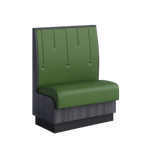 Thumbnail image #1 for ATSMFG ATS AT&S-ASD-KR42-RD GR5/COM Single Upholstered Restaurant Booth, 30" Long x 42" High, Raindrop Back