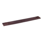 Thumbnail image #1 for Browne USA Foodservice 57486812 Rectangular Rubber Bar Drainer Mat, Brown, 27"L x 3-3/10"W, Wells at Both Ends