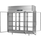 Thumbnail image #2 for Victory Refrigeration UltraSpec™ RSA-3D-S1-PT-G-HC Three-Section Pass-Through Refrigerator, Glass Doors, Stainless Steel, 73.99 cu. ft.