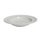 Thumbnail image #1 for Tuxton China Concentrix CWD-090 Ceramic Soup Bowl, 12 oz, 9 in Round, Rimmed, White Case of 2 Dozen
