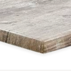 Thumbnail image #1 for JustChair Manufacturing Werzalit TTWRZ-2424-FINDUSGREY Composite Outdoor Table Top, 24 x 24 in Square, Drop Edge, Aged Hickory