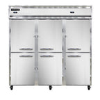 Thumbnail image #1 for Continental Refrigerator 3RFFNSAHD Three-Section Reach-In Refrigerator/Freezer, Half-Height Solid Doors, Stainless Steel Exterior