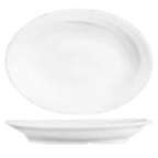 Thumbnail image #1 for Reserve by Libbey - Silk 987659315 Porcelain Oval Rimmed Platter, 12-1/2" x 9"