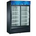 Thumbnail image #2 for Black Diamond 2-Section Glass Door Merchandiser Refrigerator, 47 Cu. Ft., Black