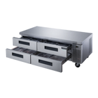 Thumbnail image #2 for Dukers Appliance Co., USA Ltd. DCB72-D4 . 72-Inch Refrigerated Chef Base with 4 Drawers, Side-Mounted Refrigeration