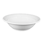 Thumbnail image #1 for Vertex China Grass Valley GV-10-Y Porcelain Grapefruit Bowl, 14 oz., 6-3/8" Round, Embossed Case of 3 Dozen