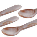 Thumbnail image #1 for JB Prince RB131 B Caviar Spoon, 3-1/4", Sea Shell, Brown