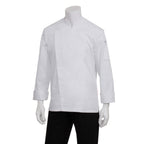 Thumbnail image #1 for Chef Works BCMC010-WHT-4XL Men's White Poly/Cotton Long-Sleeve Chef Coat, 4XL
