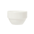 Thumbnail image #1 for Libbey Slenda 905356848 Bouillon Soup Bowl, 8 oz., Round, Stackable, Porcelain, White