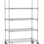 Thumbnail image #1 for Metro Super Erecta SA-2436C-80-M5 Super Adjustable Mobile Wire Shelving Unit, 36"W x 24"D x 80"H, 800 lb. capacity per shelf, 1200 lb. capacity per