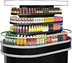 Thumbnail image #5 for Turbo Air Open Curved Island Display Self-Serve Refrigerated Merchandiser, 19.2 Cu. Ft., 48 Inch Wide, Black