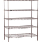 Thumbnail image #1 for Metro Super Erecta SE-2436K4-63-S5 Wire Stationary Starter Wire Shelving Unit, 36"W x 24"D x 63"H, 800 lb. capacity per shelf, 2000 lb. capacity per