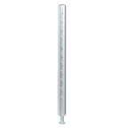 Thumbnail image #1 for Tarrison Products Ltd. TS-P96S Stationary Wire Shelving Post, 96"H, Grooved and Numbered, Stainless Steel