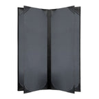 Thumbnail image #2 for Risch Oakmont OM-6V 4.25X11 Padded Faux-Leather Booklet Menu Cover, 6-View, 4-1/4" x 11" Case of 25