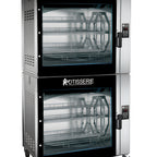Thumbnail image #1 for Rotisol USA Roti-Roaster FBP16.760 Electric Floor-Model Basket Rotisserie Oven, Stainless Steel, 16 Baskets, 80-Chicken Capacity