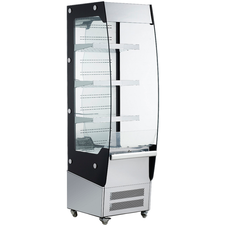 Product image #2 for Black Diamond Vertical Air Curtain Merchandiser Open-Air Cooler, 7.8 Cu. Ft., Stainless Steel