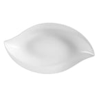 Thumbnail image #1 for CAC China Col COL-W61 Wavy Porcelain Bowl, 48 oz, Boat Shape, 16-1/2"L x 10"W x 2-5/8"H Case of 6