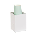 Thumbnail image #1 for Cal-Mil 787-15 White Metal Napkin Dispenser, 4.25"W x 4.25"D x 6"H Case of 4
