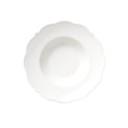 Thumbnail image #1 for Libbey Astor 977709912 Rimmed Soup Bowl, 9 1/2-inch Round Porcelain, Scalloped Rim