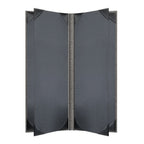 Thumbnail image #2 for Risch Milan MILAN-6V 4.25X11 Hardback Simulated Woven Vinyl Menu Cover, Booklet, 6-View, 4-1/4" x 11" Case of 25