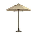 Thumbnail image #1 for Grosfillex Windmaster 98380331 Commercial Patio Umbrella, 7-1/2 ft Round, Aluminum Pole, Khaki Recacril Fabric