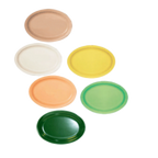 Thumbnail image #1 for G.E.T. GET OP-616-S . . Melamine Oval Platter, Sandstone, 15-3/4" x 11" 1 Dozen