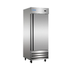 Thumbnail image #1 for Norpole, Inc. NP1R 23 Cu. Ft. One-Section Reach-In Refrigerator, Solid Hinged Door, Stainless Steel Interior & Exterior, Bottom-Mounted