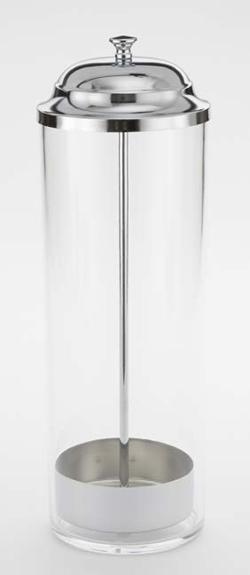 Product image #4 for American Metalcraft Clear Acrylic Countertop Straw Dispenser with Removable Metal Insert