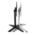 Thumbnail image #1 for G & A Commercial Seating FA FA2626 Folding Table Base, 24 x 24 in Spread, Dining Height, Indoor/Outdoor, Aluminum