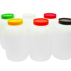 Thumbnail image #1 for TableCraft Products PourMaster JC1128X Backup Mix Bottle, 1 Gallon, with Lid, Polyethylene, Orange Case of 6