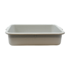 Thumbnail image #1 for TableCraft Products 1529G 1-Compartment Gray Polyethylene Bus Tub, 21-1/2" x 15-3/4" x 5" Case of 12