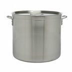 Thumbnail image #1 for Libertyware POT50WC 50 Qt. Aluminum Stock Pot with Cover, 4.0 mm, 6 Gauge