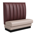 Thumbnail image #1 for ATSMFG ATS AT&S-AS-W48-6CH GR8 William Standard Booth, single, 48" long x 48" high, 6-channel back, removable sinuous spring seat with connecting