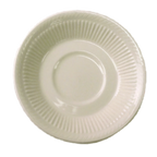 Thumbnail image #1 for International Tableware Athena AT-2 Ceramic Saucer, 5-1/2" Round, Embossed Lined Edge Case of 3 Dozen