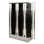 Thumbnail image #1 for Eastern Tabletop SW6810 Slotwall Insert with Cutouts, 12 Black Coated Steel Brackets, 3-7/8 in Inside Diameter