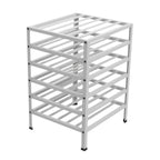 Thumbnail image #1 for Lockwood Manufacturing AWR-6 72-Bottle Aluminum Cradle Wine Rack, 6 Shelves