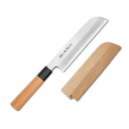 Thumbnail image #1 for Korin Inc Ginsan-ko HKR-G3KU-195 Kamagata Usuba Knife, 7-11/16" Single-Sided Edge, Forged Ginsan-ko Steel, Japanese Yew Wood Handle