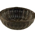 Thumbnail image #1 for Tableware Solutions USA Leone T0529.P Round Fast Food Basket, 7.8 in, 2.5 in High, Brown Polypropylene