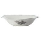 Thumbnail image #1 for 1880 Hospitality Lancaster Garden by Oneida® L6703068760 Porcelain Pasta Bowl, 10 oz, 6", Irregular Round, Grey Floral, Warm White Case of 4 Dozen