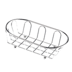 Thumbnail image #1 for G.E.T. Specialty Servingware 4-22454 Oval Chrome-Plated Metal Serving Basket, 9 x 5-1/4 x 2-1/2 in. Case of 12