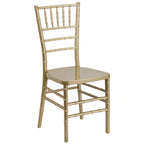 Thumbnail image #1 for Flash Furniture Hercules - Premium LE-GOLD-GG Gold Polycarbonate Stackable Chiavari Chair, Ladder Back