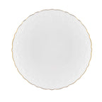 Thumbnail image #1 for Ten Strawberry Street Valentina Gold VTNA-0001-GLD Round China Dinner Plate with Rim, 10.95" Diameter Case of 24