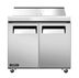 Thumbnail image #5 for Juneau 36-Inch Two-Section Refrigerated Prep Table with Rear-Mounted Self-Contained Refrigeration