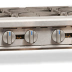 Thumbnail image #1 for Imperial IHPA-8-48 48-Inch Commercial Countertop Gas Hot Plate with 8 Open Burners, Standing Pilots, Stainless Steel Front and Sides