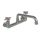 Thumbnail image #1 for Tarrison Products Ltd. TP-PF8WK6C-KIT Splash-Mount Faucet, 6" Swing Spout, 8" Centers, Color-Coded 4-Arm Handles