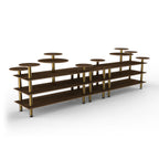 Thumbnail image #1 for Steelite International Mogogo, Modular MGCMLB08WBXF 3-Tier Modular Buffet Display Station, Rectangular, 180-1/2"W x 38"D x 54"H