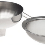 Thumbnail image #2 for JB Prince iSi B121 Funnel & Sieve, 6" Sieve, 25 oz 18/10 Stainless Steel Funnel, Whipper-Compatible
