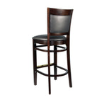 Thumbnail image #2 for JustChair Manufacturing W30130-COM Upholstered Armless Bar Stool, Flared Inset Back, German Beech Frame, COM Only