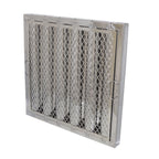 Thumbnail image #1 for Component Hardware Flame Gard FR51-2025-SA Stainless Steel Baffle Hood Filter with Spark Arrestor, 20"H x 25"W x 1-3/4" Thick Case of 6